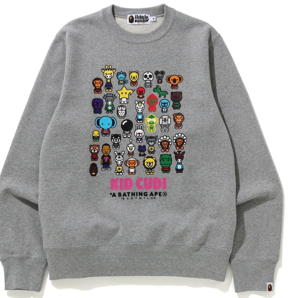 Bape x Kid Cudi Baby Milo crewneck (S)
